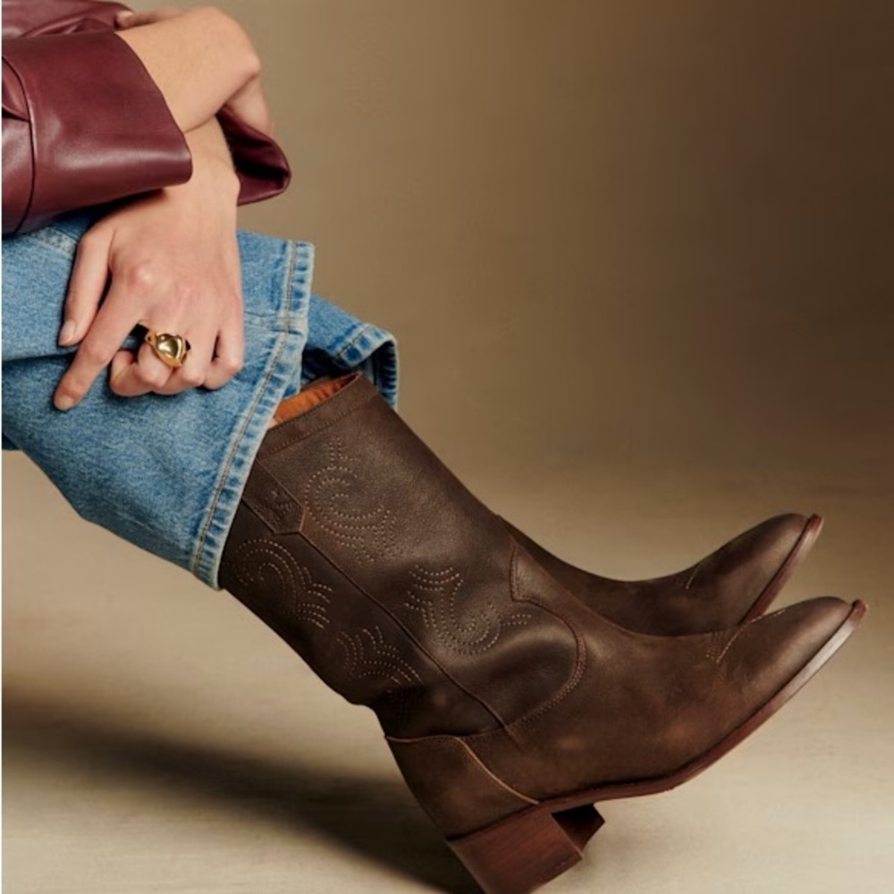 Sezane Ivana Low Boots NWT